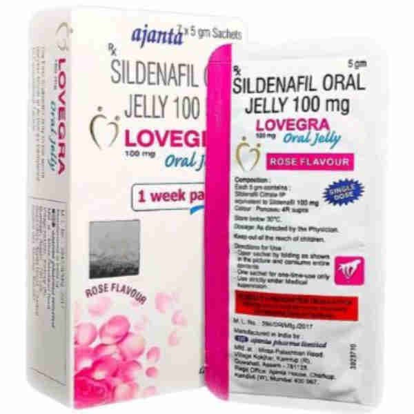Slidenafil Oral Jelly 100mg Rose