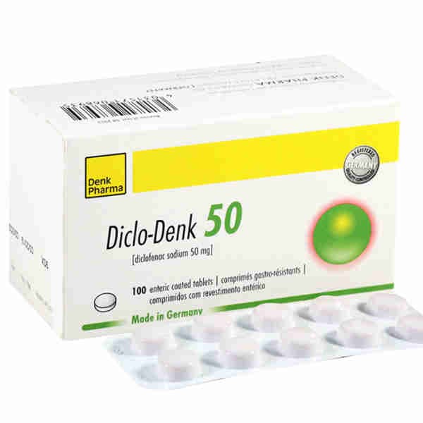 Diclofenac Sodium 50mg  -  Diclo-Denk