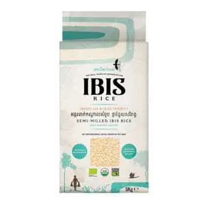 Organic Semi-Milled Long Grain Rice 5Kg - Ibis Rice
