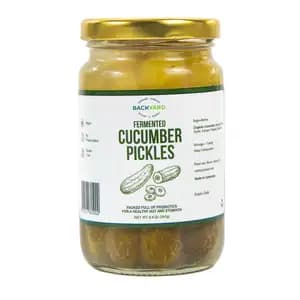 Fermented Cucumber Pickles - Backyard Cafe
