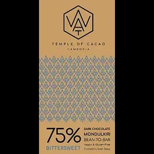 75% Bittersweet Dark Chocolate - Wat Chocolate