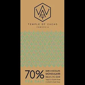 70% Sea Salt Dark Chocolate - Wat Chocolate