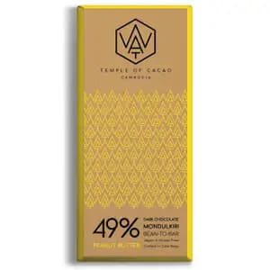 49% Peanut Butter Dark Chocolate - Wat Chocolate