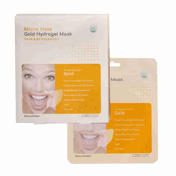Micro Hole Gold Hydrogel Mask - Beauugreen