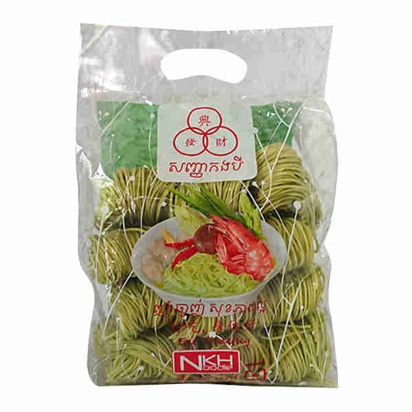 Dried Pandan Green Noodle (Small) - NKH