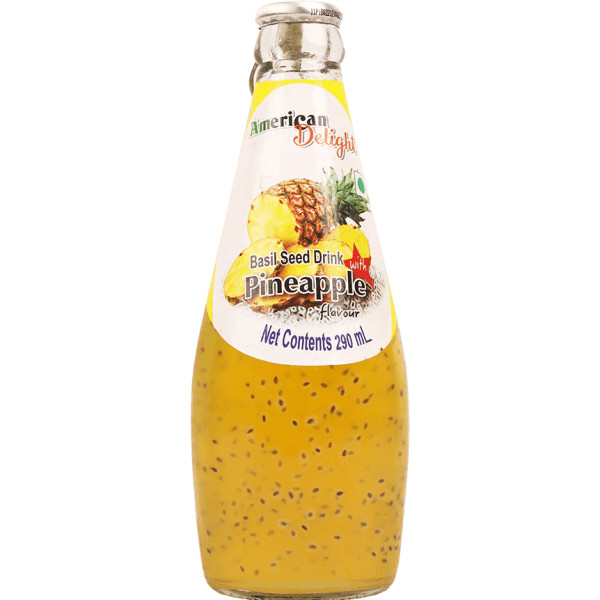 Basil Seed Drink with Pineapple