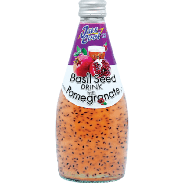 Basil Seed Drink with Pomegranate