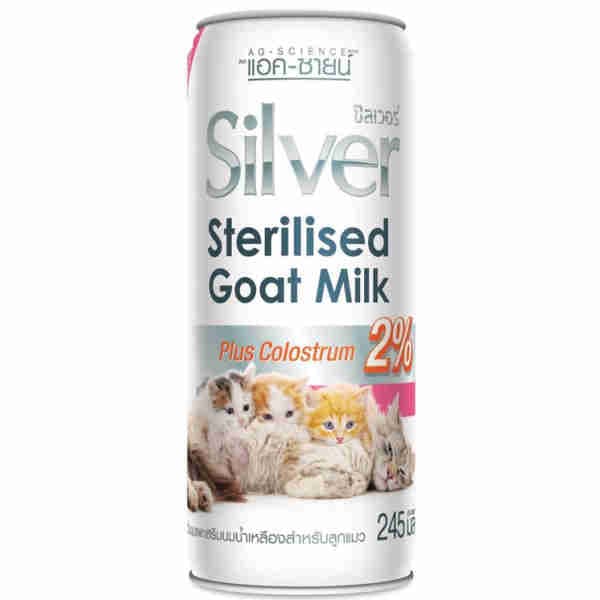 Plus Sterillised Goat Milk Plus Colostrum Can 245ml - Silver