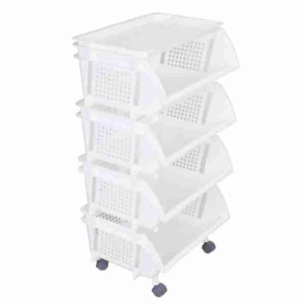 4 Tier Rack with Wheels