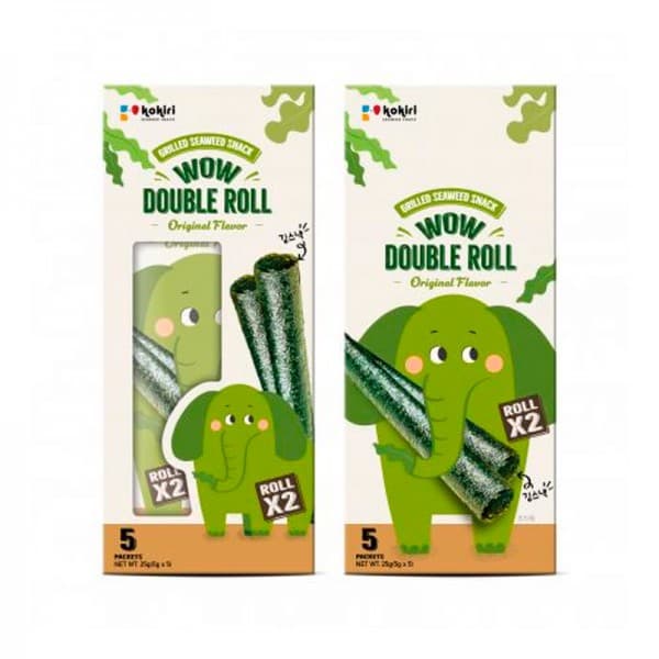 Grilled Seaweed Snack Wow Double Roll Original Flavor