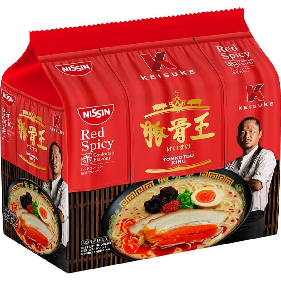 Instant Noodle Red Spicy Tonkotsu Flavour