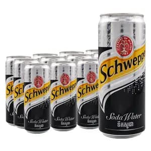 Soda Water Can Pack X12 - Schweppes