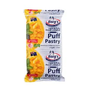 Light & Flaky Unbaked Puff Pastry - Borg's