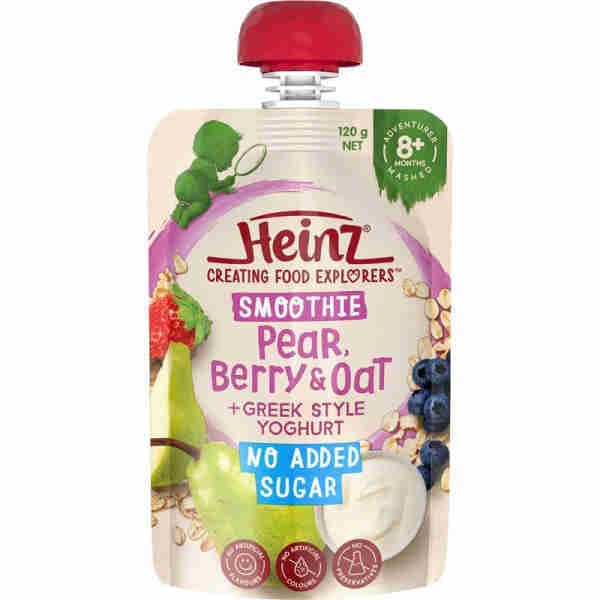Smoothie Pear, Berry & Oat + Greek Style Yogurt No Added Sugar