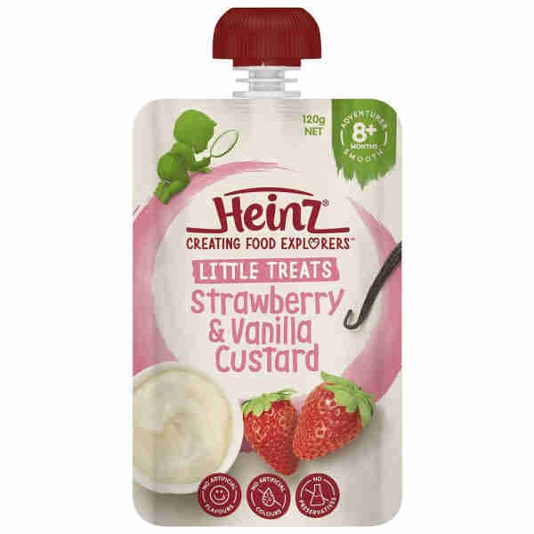 Strawberry & Vanilla Custard 8m+