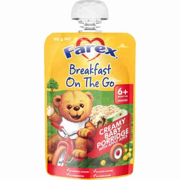 Creamy Baby Prridge with Apple Juice