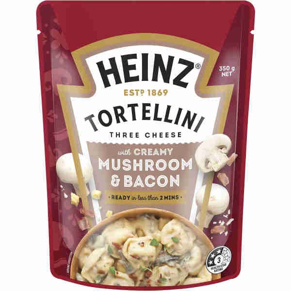Tortellini Three Cheese with Creamy Mushroom & Bacon