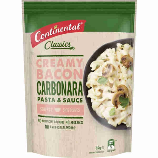 Creamy Bacon Carbonara Pasta & Sauce