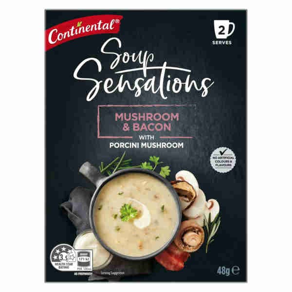 Mushroom & Bacon with Porcini Mushroom Soup Sensations