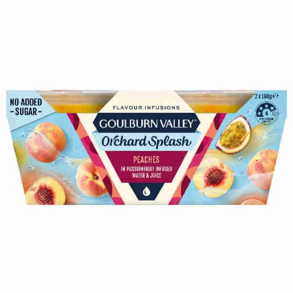 Peaches in Passionfruit Infused Water & Juice No Added Sugar - Goulburn Valley