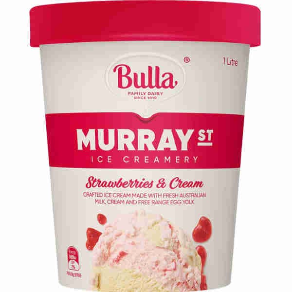 Strawberries & Cream Ice Cream