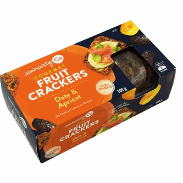 Gourmet Fruit Crackers Date & Apricot