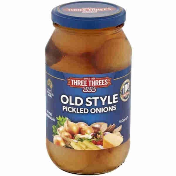 Old Style Pickled Onions - Three Threes 1