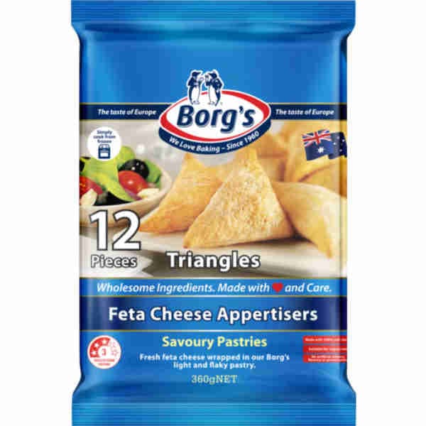 Triangles Feta Cheese Appetisers