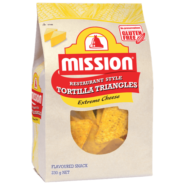 Gluten Free Restaurant Style Tortilla Triangles Extreme Cheese