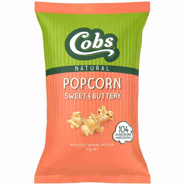 Natural Popcorn Sweet & Buttery - Cobs