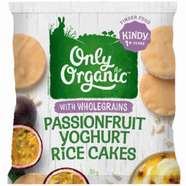 Passionfruit Yogurt Rice Cakes - Organic Only