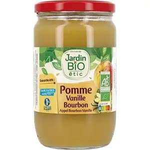Organic Apple Vanilla Compote No Sugar Added - Jardin Bio