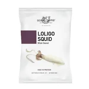 Loligo Squid Whole Cleaned 20-40 - Ocean Gems