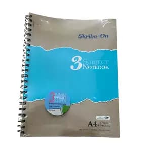 A4 3Subjects Notebook - Skribe-On