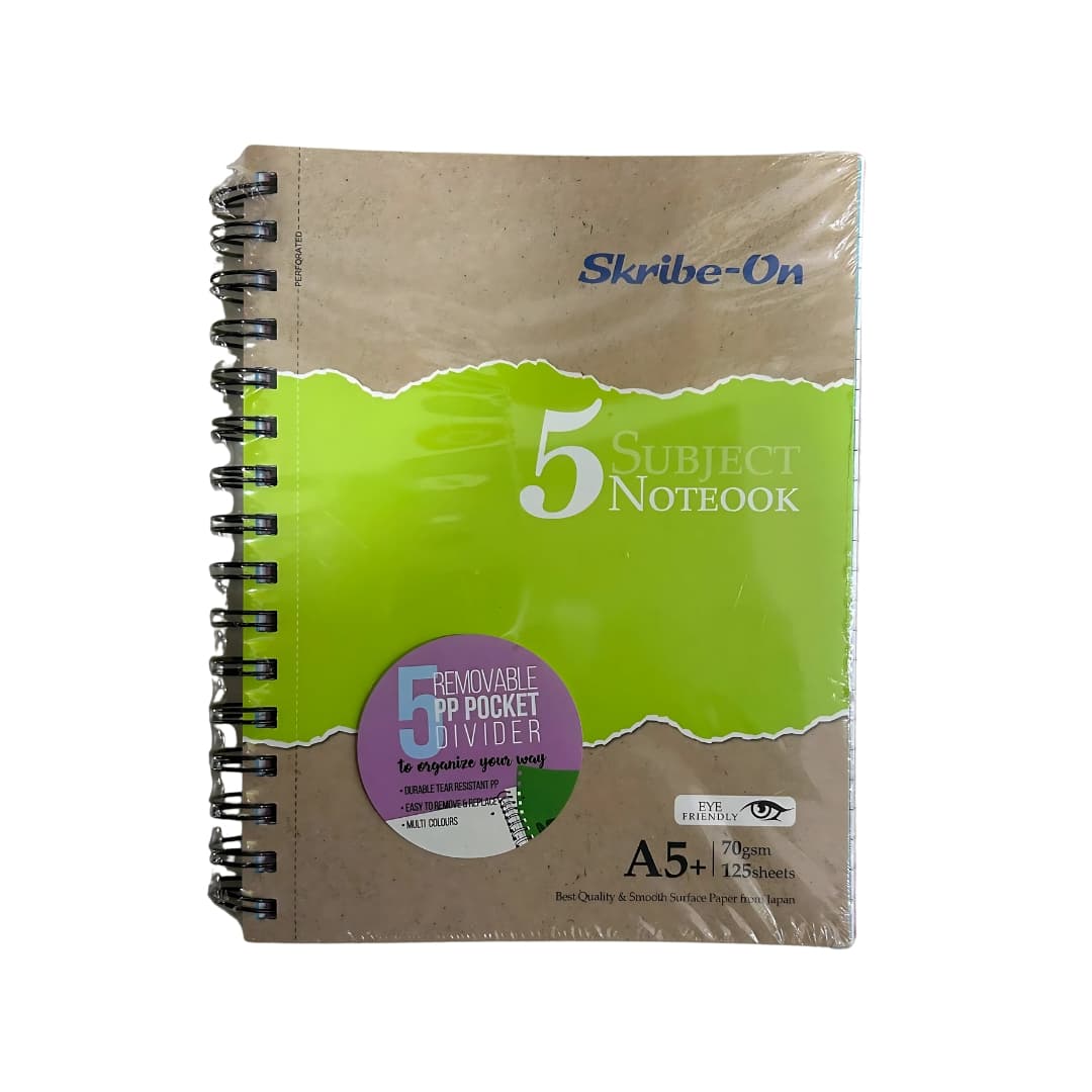A5 5Subjects Notebook