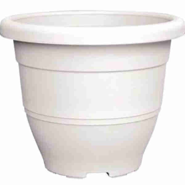 Biodegradable Elegant Series Flower Pot (White)