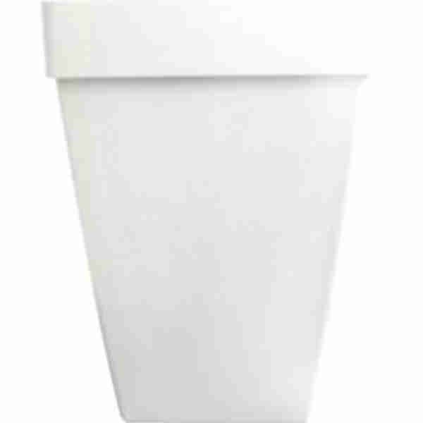 Santorini Biodegradable Square Pot (White)