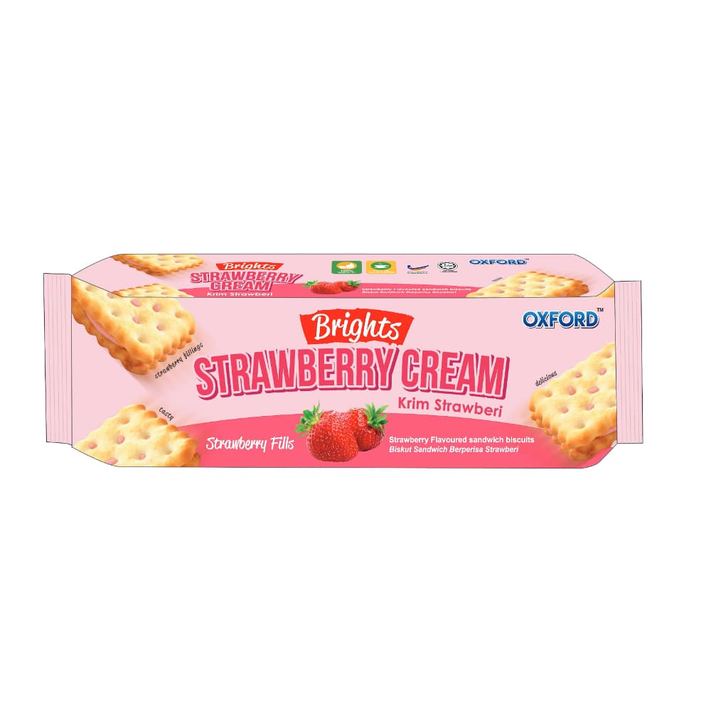 Strawberry Flavoured Sandwich Biscuits