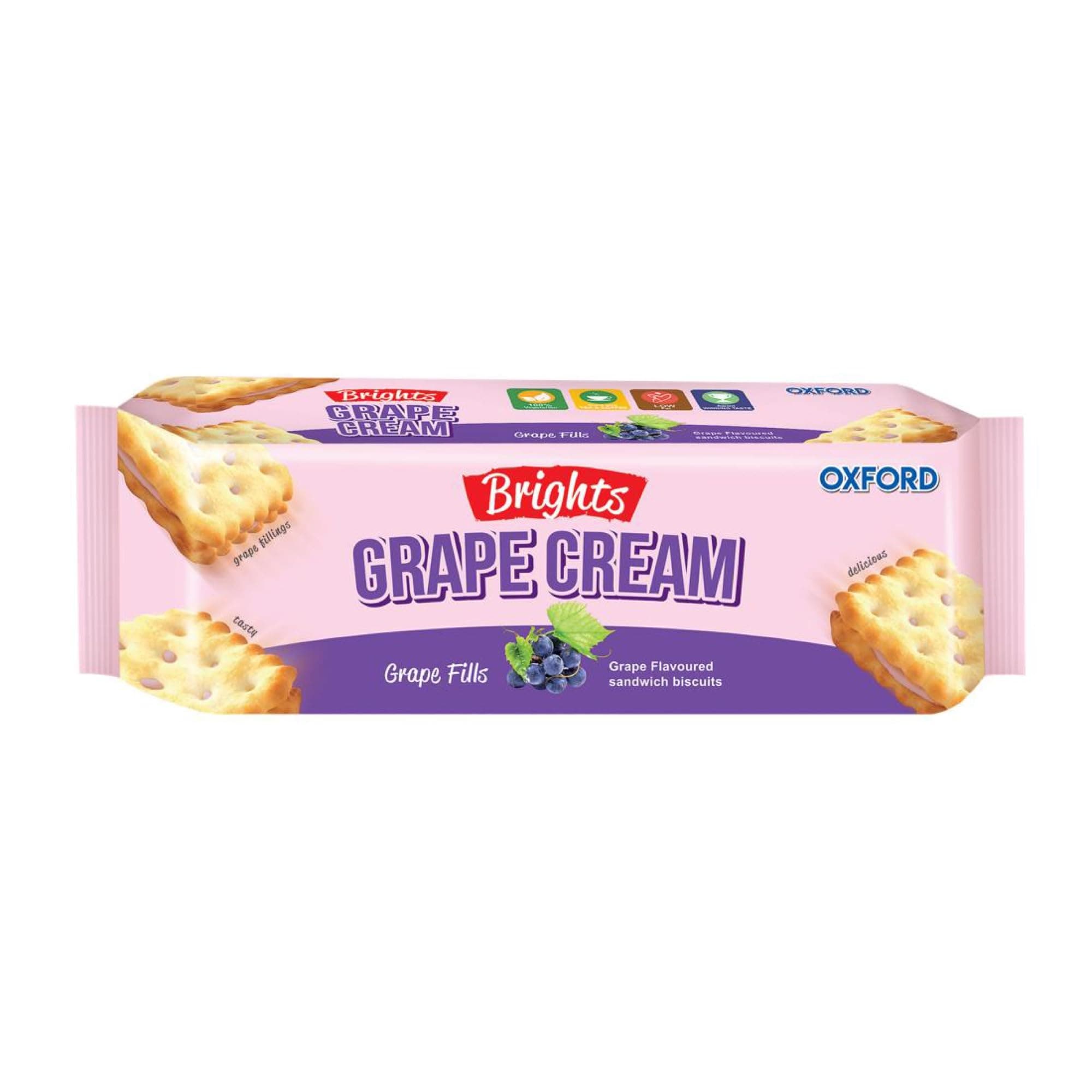 Grape Flavoured Sandwich Biscuits