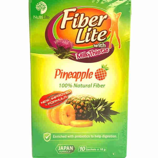 Fiber Lite With Milk Thistle Pineapple - NUTRI LIFE