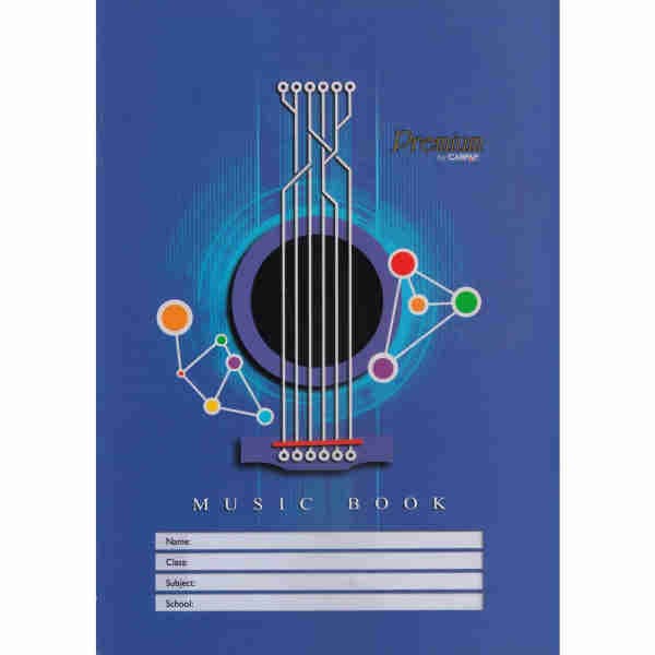 A4 Blue Music Book