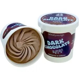 Dark Black Chocolate Ice Cream Pint - Lyly Cream
