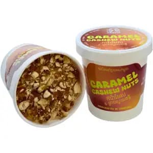Caramel Cashew Nut Ice Cream Pint - Lyly Cream