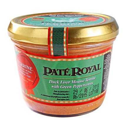 Duck Liver Mousse with Green Peppercorns