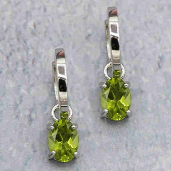 Hoop & Charms Oval Peridot