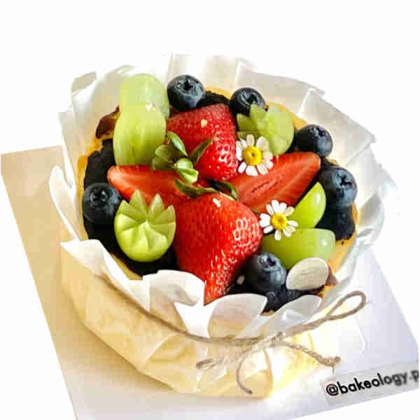 5inch Burnt Basque Cheesecake (Fruit Chocolate Topping)