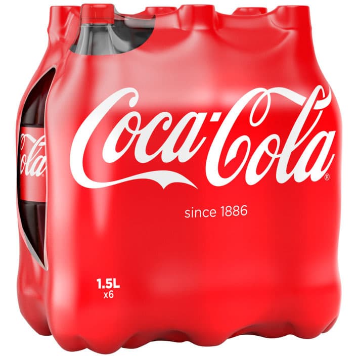 Coca Cola Original Plastic Bottle 1.5L Pack X6