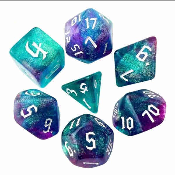 DnD Crystal Dice Set