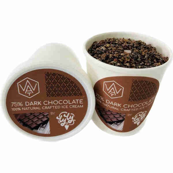 75% Wat Dark Chocolate Ice Cream Pint