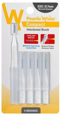 White Compact Interdental Brush - Pearlie White